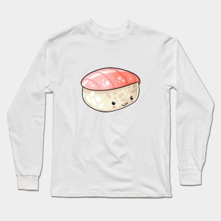 Kawaii food sushi (red snapper) Japanese style Long Sleeve T-Shirt